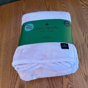 Kate Spade Pastel Pink Full/Queen Fleece Blanket